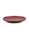 Nava Soho Plate Desert Ceramic Red with Diameter 20cm