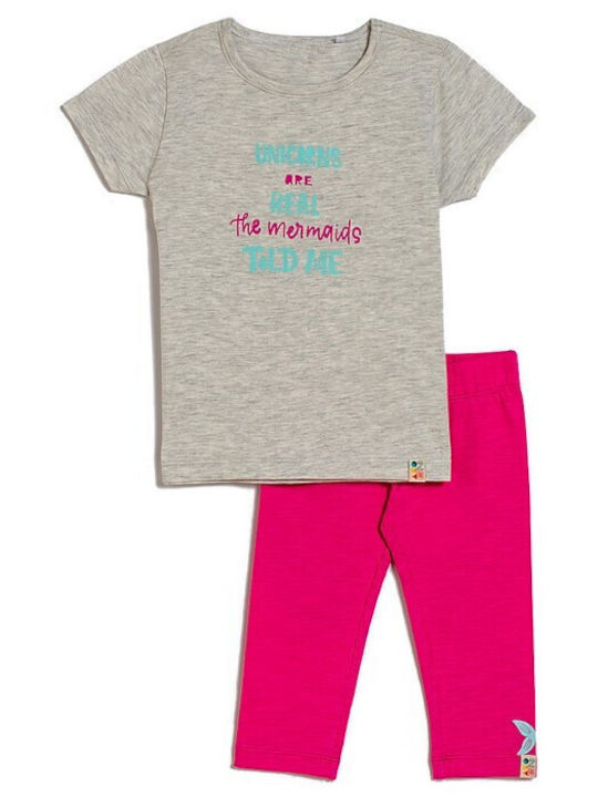 Ako Kids Clothing Sets with Fuchsia Leggings 2 Pieces
