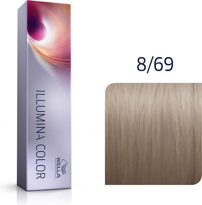 Wella Illumina Color Βαφή Μαλλιών 8/69 Ξανθό Ανοιχτό Βιολέ Φυμέ 60ml