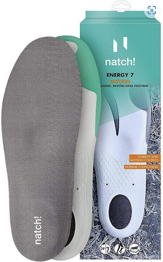 BNS Natch Energy 7 Insole. Spezialisierte Sporteinlagen mit Coolmax® Technologie Ανατομικοί Πάτοι Schuhe mit Memory-Schaum 8908636 2Stück