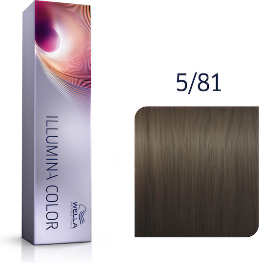 Wella Illumina Color Боя за коса 5/81 Светло Кестеняво Перлено Пепеляво 60ml