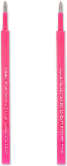 Legami Milano Lovely Friends 2 Ersatz- und Füllfederhaltertinten für Stift Rosa