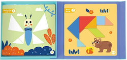 Puzzle Magnetic Tangram Pentru Copii 3+ Ani 18 Piese Tooky Toys