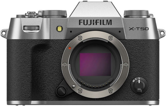 Fujifilm X-T50 Mirrorless Φωτογραφική Μηχανή Body Ασημί