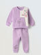 Kids Sweatpants Set Purple 2pcs
