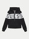 Kids Cardigan Knitted with Hood Black