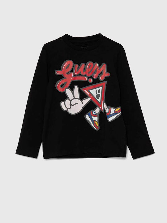 Guess Kids Blouse Long Sleeve Black