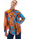 Langärmelig Damen Hemd Colorful Druck