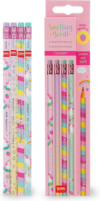 Legami Milano Pencil HB Set with Eraser Gray