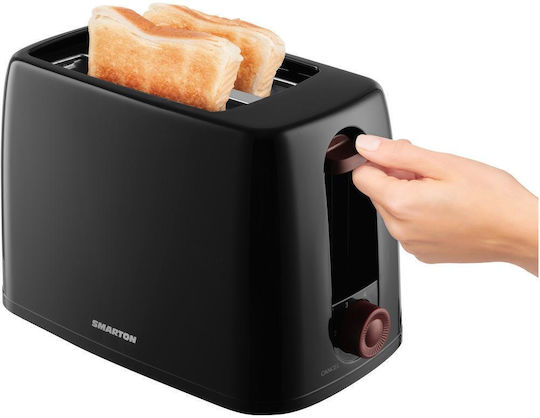 Smarton Prăjitor de pâine 2 sloturi 650W Negru