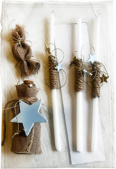 LiebeQueen Set de ulei Decorativ din lemn cu stele