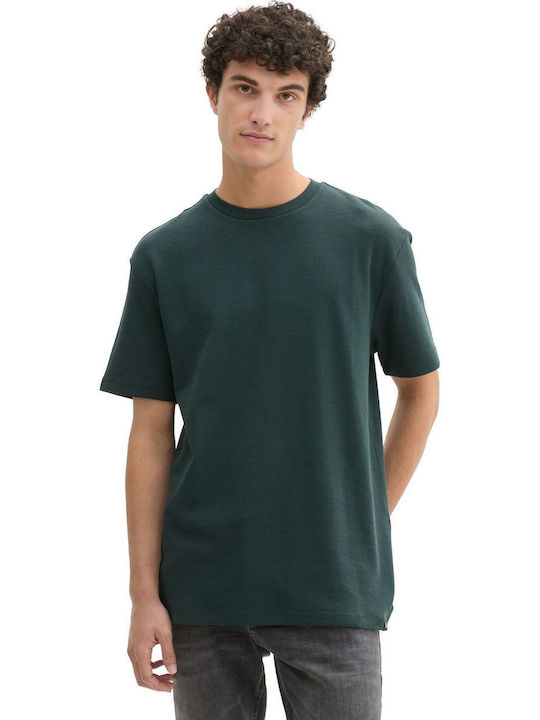 Tom Tailor Herren T-Shirt Kurzarm Green