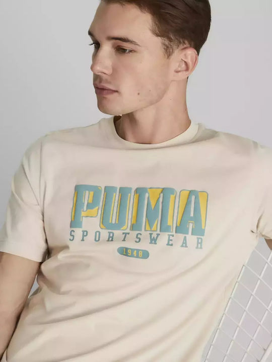 Puma Graphics T-shirt Bărbătesc cu Mânecă Scurt...