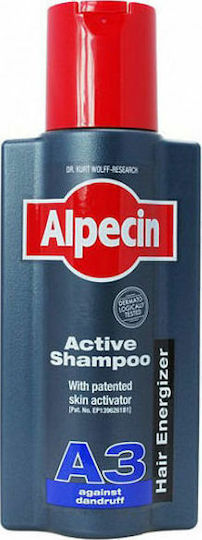 Alpecin Active A3 Against Dandruff Σαμπουάν κατά της Πιτυρίδας για Όλους τους Τύπους Μαλλιών 250ml