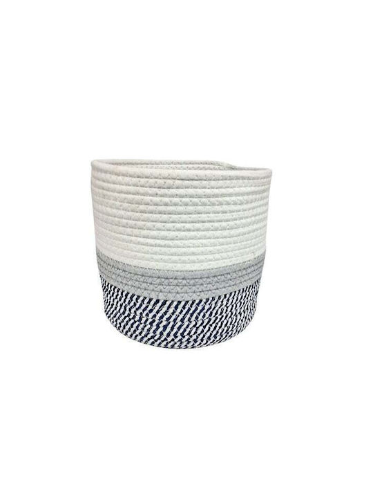 Koopman Dekorativer Korb Korbweide Weiß 23x21cm