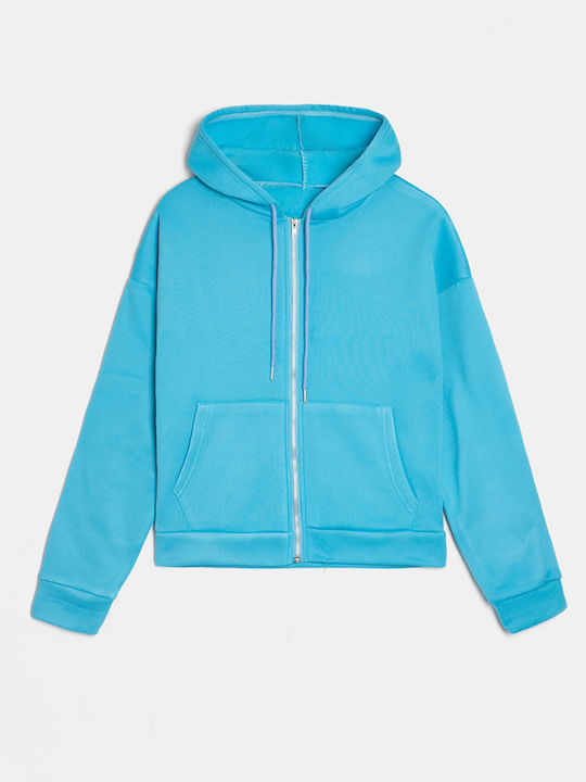 Bluza pentru femei, monocromă albastră