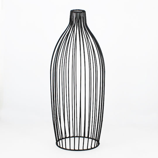 Koart Metallische Vase Schwarz Φ18xΥ40cm