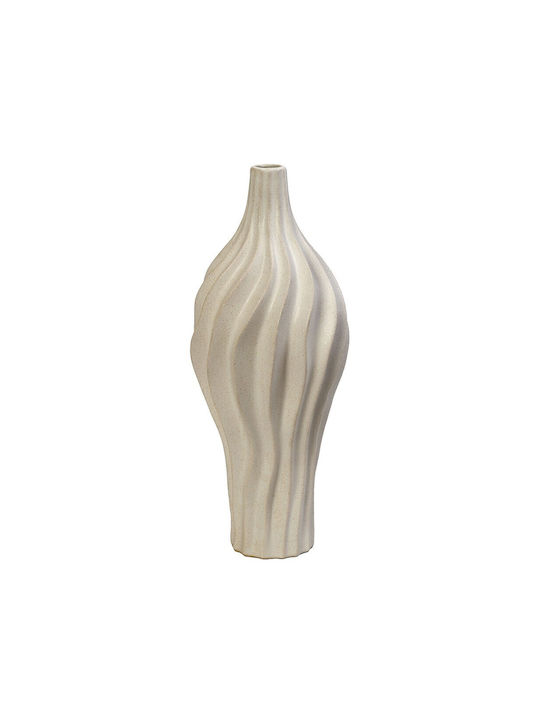 Espiel Decorative Vase White 13.5x13.5x34.5cm