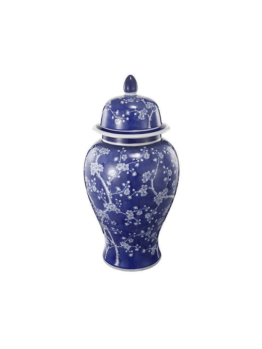 Artekko Decorative Vase Blue 24x24x46cm