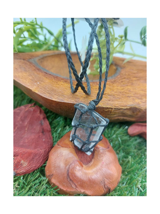 Macrame Necklace Icelandic Crystal