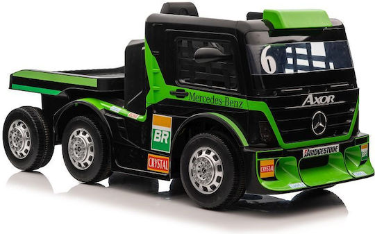Mercedes Axor Φορτηγό Μονοθέσιο με Τηλεκοντρόλ 12 Volt Πράσινο για 3+ Ετών