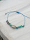 Macrame Bracelet Blue with Turquoise Stones