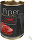 Dolina Noteci Piper Platinum Pure Nassfutter Hunde in Dose mit Rindfleisch und Reis 400gr
