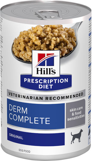 Hill's Pd Canine Derm Complete Wet Food Dogs in Cans with Poultry 370gr