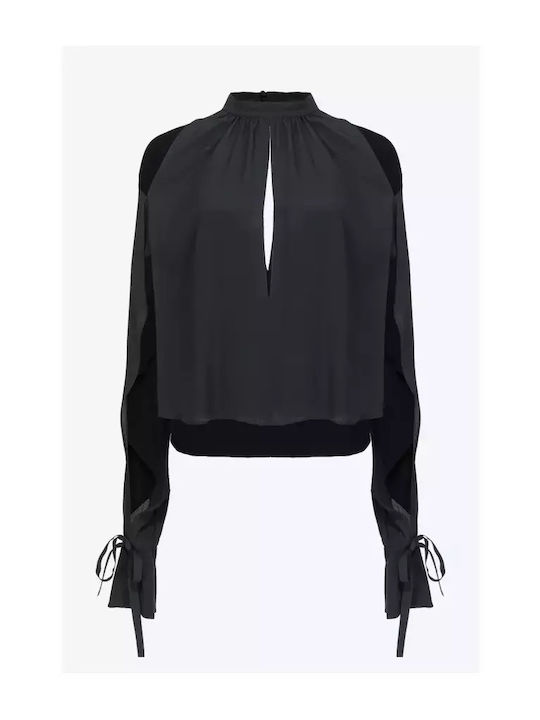 Pinko Women's Blouse Long Sleeve Black