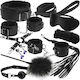 Bondage Fantasy Pack Aria Trade - Erotic Bondage Set 12 Pieces 2 Handcuffs Whip Mask