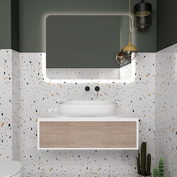 Orabella Waschtisch mit Waschbecken L100xB45xH3...