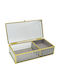 Ankor Glass Jewellery Box Gold 20x10x5cm