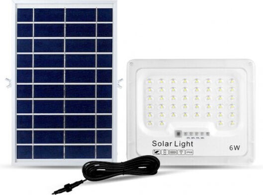 Geyer Στεγανός Προβολέας LED 6W Ψυχρό Λευκό 6500K με Τηλεχειριστήριο IP65