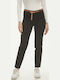 Damen Stoffhose Schwarz