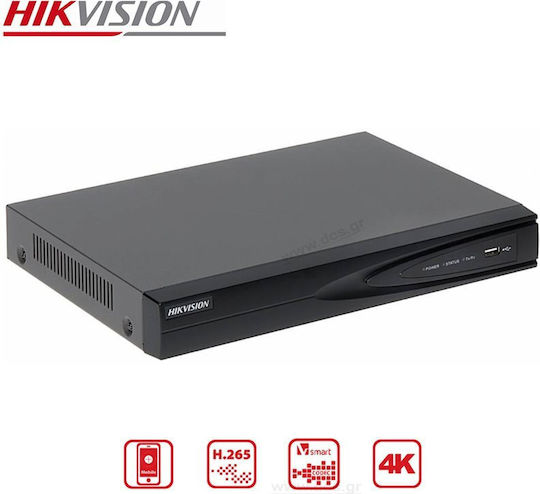 Hikvision DS-7604NI-K1 Записващо устройство DVR с Резолюция 4K