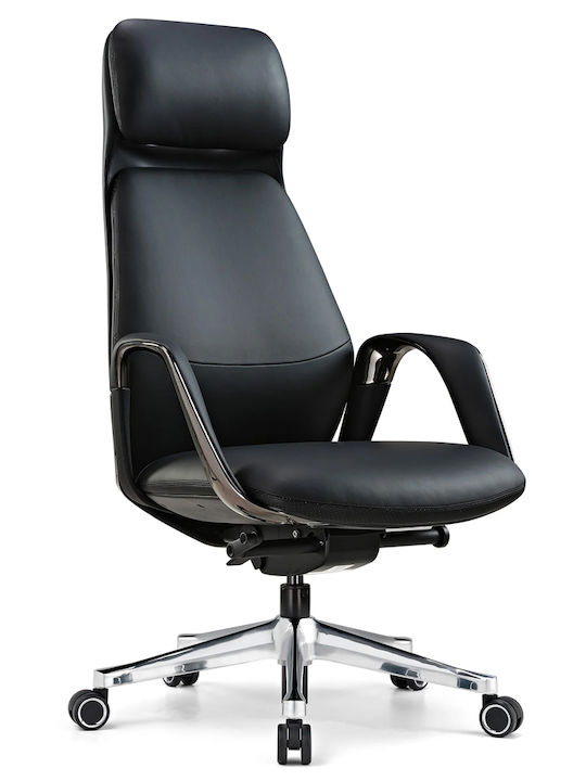 Reclining Office Chair with Fixed Arms Black Eureka Ergonomic