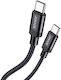 Jokade Ja041 USB 2.0 Kabel USB-C männlich - USB-C 100W Schwarz 2m