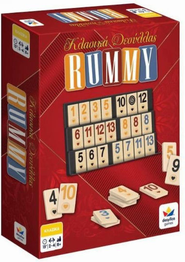 Επιτραπέζιο Παιχνίδι Rummy για 2-4 Παίκτες 8+ Ετών Δεσύλλας