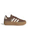 Adidas VL Court Bold Damen Flatforms Sneakers Braun