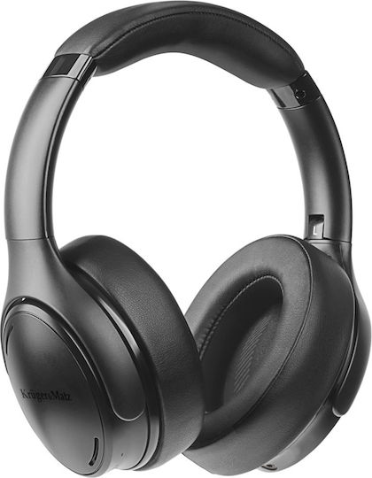 Kruger & Matz KM0663 Ασύρματα / Ενσύρματα Over Ear Ακουστικά με 30 ώρες Λειτουργίας Μαύρα