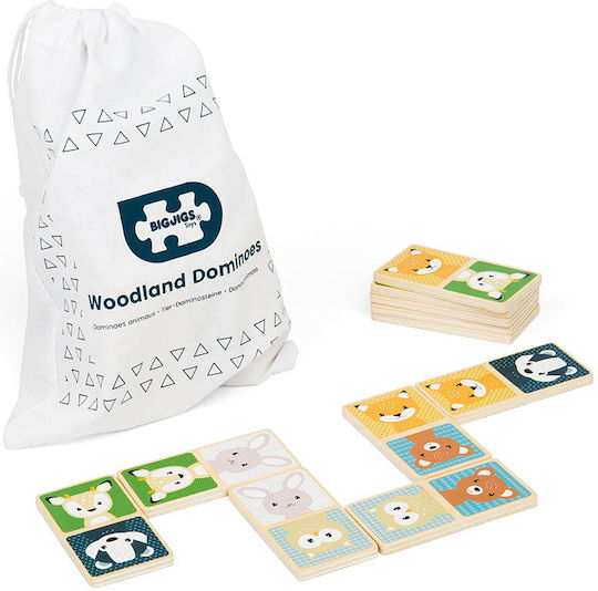 Joc de Societate Dominoes - Forest Animals pentru 2-4 Jucători 2+ Ani Big Jigs