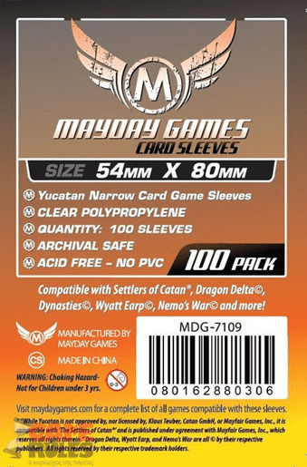 Mayday Games Manșoane De Carduri 100 Buc Transparent