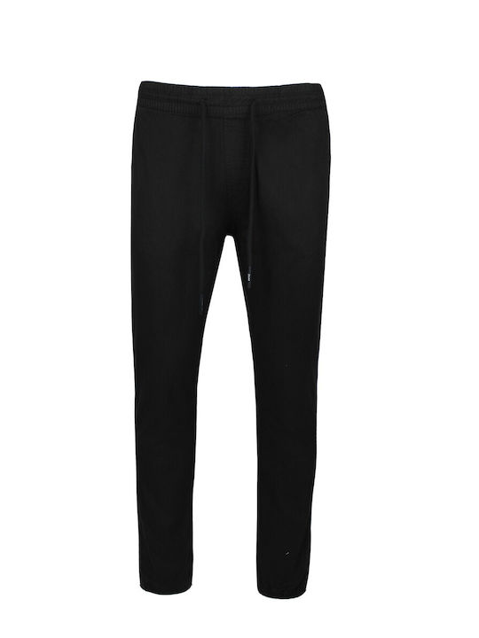 Deezer Man Men's Trousers Elastic Black