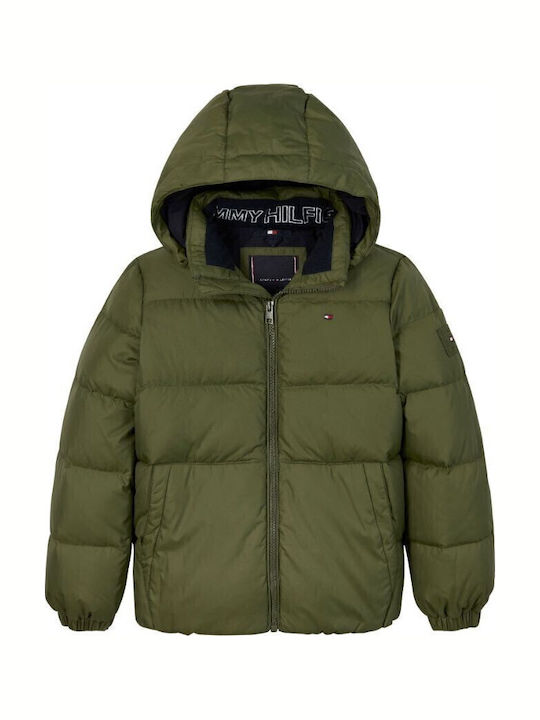 Tommy Hilfiger Παιδικό Casual Μπουφάν Κοντό με ...