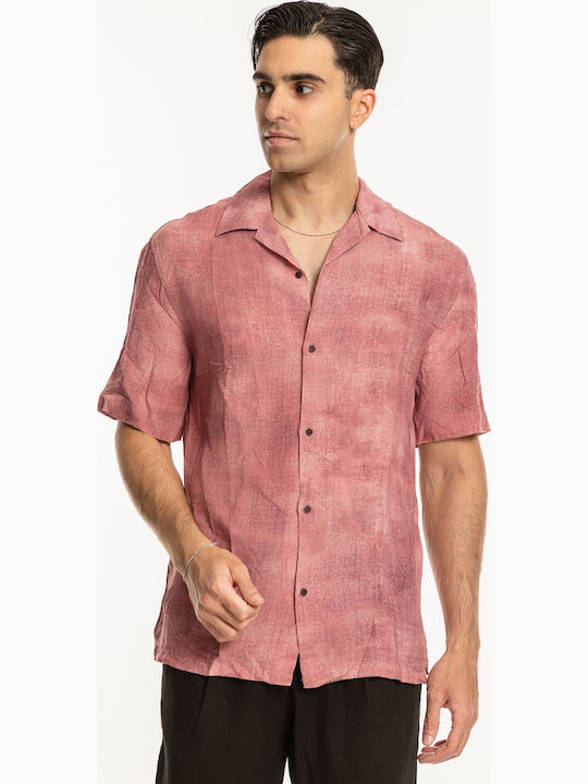 Vittorio Artist Linen Shirt Pink