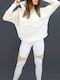 Women's Hooded Sweatshirt White