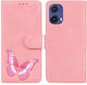 Butterfly Brieftasche Rosa (Moto G85)