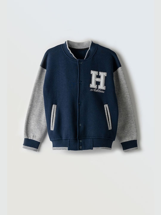 Hashtag Kids Sweatshirt Cardigan Blue