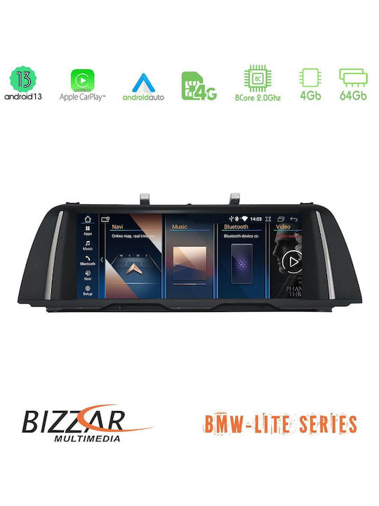 Bizzar Car Audio System for BMW Series 5 2022-2023 (Bluetooth/USB/AUX/WiFi/GPS/Apple-Carplay/Android-Auto/CD) with Touch Screen 5"