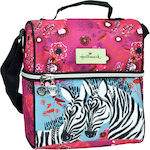 Hallmark Love Zebra Isothermal Food Case 3lt Pink L20 x W15 x H24cm